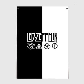 Постер с принтом Led Zeppelin , 100% бумага
 | бумага, плотность 150 мг. Матовая, но за счет высокого коэффициента гладкости имеет небольшой блеск и дает на свету блики, но в отличии от глянцевой бумаги не покрыта лаком | led | led zeppelin | блюз | группа | джимми пейдж | джон генри бонэм | джон пол джонс | лед зепелен | лед зеппелин | метал | роберт плант | рок | тяжелый | фолк | хард | хардрок | хеви | хевиметал