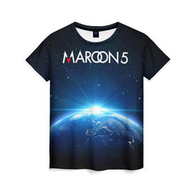 Женская футболка 3D с принтом Maroon 5 , 100% полиэфир ( синтетическое хлопкоподобное полотно) | прямой крой, круглый вырез горловины, длина до линии бедер | Тематика изображения на принте: adam | levine | maroon 5 | адам | левин | марун 5