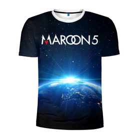 Мужская футболка 3D спортивная с принтом Maroon 5 , 100% полиэстер с улучшенными характеристиками | приталенный силуэт, круглая горловина, широкие плечи, сужается к линии бедра | Тематика изображения на принте: adam | levine | maroon 5 | адам | левин | марун 5
