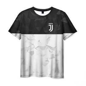 Мужская футболка 3D с принтом Juventus 2018 Black and White , 100% полиэфир | прямой крой, круглый вырез горловины, длина до линии бедер | Тематика изображения на принте: fc | juventus | спорт | спортивные | фк | футбол | футбольный клуб | ювентус
