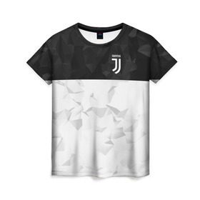 Женская футболка 3D с принтом Juventus 2018 Black and White , 100% полиэфир ( синтетическое хлопкоподобное полотно) | прямой крой, круглый вырез горловины, длина до линии бедер | fc | juventus | спорт | спортивные | фк | футбол | футбольный клуб | ювентус