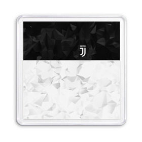 Магнит 55*55 с принтом Juventus 2018 Black and White , Пластик | Размер: 65*65 мм; Размер печати: 55*55 мм | fc | juventus | спорт | спортивные | фк | футбол | футбольный клуб | ювентус