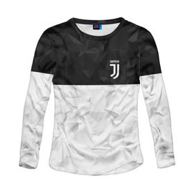 Женский лонгслив 3D с принтом Juventus 2018 Black and White , 100% полиэстер | длинные рукава, круглый вырез горловины, полуприлегающий силуэт | fc | juventus | спорт | спортивные | фк | футбол | футбольный клуб | ювентус