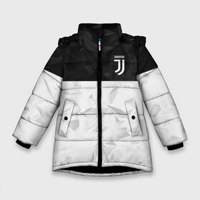 Зимняя куртка для девочек 3D с принтом Juventus 2018 Black and White , ткань верха — 100% полиэстер; подклад — 100% полиэстер, утеплитель — 100% полиэстер. | длина ниже бедра, удлиненная спинка, воротник стойка и отстегивающийся капюшон. Есть боковые карманы с листочкой на кнопках, утяжки по низу изделия и внутренний карман на молнии. 

Предусмотрены светоотражающий принт на спинке, радужный светоотражающий элемент на пуллере молнии и на резинке для утяжки. | fc | juventus | спорт | спортивные | фк | футбол | футбольный клуб | ювентус