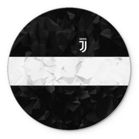 Коврик круглый с принтом Juventus 2018 White Line , резина и полиэстер | круглая форма, изображение наносится на всю лицевую часть | fc | juventus | спорт | спортивные | фк | футбол | футбольный клуб | ювентус