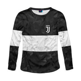 Женский лонгслив 3D с принтом Juventus 2018 White Line , 100% полиэстер | длинные рукава, круглый вырез горловины, полуприлегающий силуэт | fc | juventus | спорт | спортивные | фк | футбол | футбольный клуб | ювентус