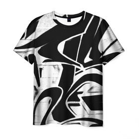 Мужская футболка 3D с принтом Городское граффити , 100% полиэфир | прямой крой, круглый вырез горловины, длина до линии бедер | color | graffity | urban | город | граффити | краски | уличное искусство
