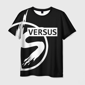 Мужская футболка 3D с принтом VERSUS , 100% полиэфир | прямой крой, круглый вырез горловины, длина до линии бедер | battle | versus | батл | версус