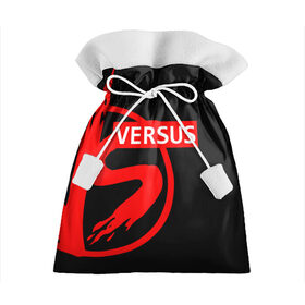 Подарочный 3D мешок с принтом VERSUS BATTLE RED , 100% полиэстер | Размер: 29*39 см | battle | versus | батл | версус