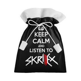 Подарочный 3D мешок с принтом Skrillex keep calm , 100% полиэстер | Размер: 29*39 см | dub step | dubstep | keep calm | skrillex | даб степ | дабстеп | диджей | драм энд басс | скрилекс