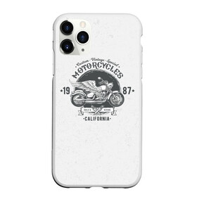 Чехол для iPhone 11 Pro Max матовый с принтом Vintage motocycle , Силикон |  | harley | motorbike | motorcycle | race | rider | ryder | skull | speed | байк | гонки | гонщик | мото | мотобайк | мотоцикл | райдер | скорость | харлей | череп