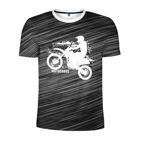 Мужская футболка 3D спортивная с принтом Motocross , 100% полиэстер с улучшенными характеристиками | приталенный силуэт, круглая горловина, широкие плечи, сужается к линии бедра | motorbike | motorcycle | race | rider | ryder | speed | байк | гонки | гонщик | мото | мотобайк | мотоцикл | райдер | скорость