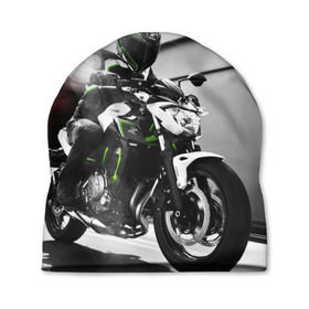 Шапка 3D с принтом Kawasaki , 100% полиэстер | универсальный размер, печать по всей поверхности изделия | motorbike | motorcycle | race | rider | ryder | speed | yamaha | байк | гонки | гонщик | кавасаки | мото | мотобайк | мотоцикл | райдер | скорость | ямаха