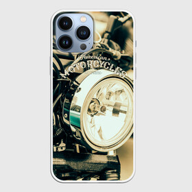 Чехол для iPhone 13 Pro Max с принтом Vintage motocycle ,  |  | Тематика изображения на принте: harley | motorbike | motorcycle | race | rider | ryder | speed | байк | гонки | гонщик | мото | мотобайк | мотоцикл | райдер | скорость | харлей