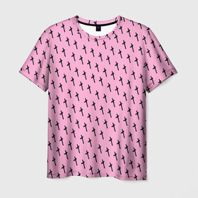 Мужская футболка 3D с принтом LiL PEEP Pattern , 100% полиэфир | прямой крой, круглый вырез горловины, длина до линии бедер | Тематика изображения на принте: lil peep. cry baby | лил пип