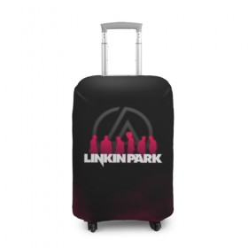 Чехол для чемодана 3D с принтом Linkin Park , 86% полиэфир, 14% спандекс | двустороннее нанесение принта, прорези для ручек и колес | chester bennington | linkin park | беннингтон честер | линкин парк