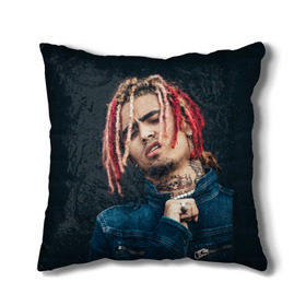 Подушка 3D с принтом Lil Pump , наволочка – 100% полиэстер, наполнитель – холлофайбер (легкий наполнитель, не вызывает аллергию). | состоит из подушки и наволочки. Наволочка на молнии, легко снимается для стирки | esketit | esskeetit | gang | lil | pump | rap | качер | лил | маленький | насос | памп | репер | рэпер | рэппер | с дредами | эшкере | эшкерее | эшкереее | эшкерееее | эщкере | эщкерее | эщкереее | эщкерееее