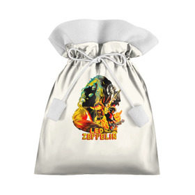 Подарочный 3D мешок с принтом Led Zeppelin , 100% полиэстер | Размер: 29*39 см | 