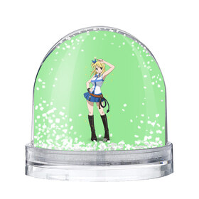 Водяной шар с принтом fairy tail , Пластик | Изображение внутри шара печатается на глянцевой фотобумаге с двух сторон | 