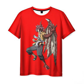 Мужская футболка 3D с принтом fairy tail , 100% полиэфир | прямой крой, круглый вырез горловины, длина до линии бедер | anime | fairy tail | hiro mashima | lucy hartfilia | magic | manga | аниме | люси хартфилия | магия | манга | хвост феи