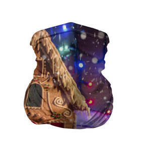 Бандана-труба 3D с принтом Мастерская Деда Мороза , 100% полиэстер, ткань с особыми свойствами — Activecool | плотность 150‒180 г/м2; хорошо тянется, но сохраняет форму | елка | зима | мороз | новый год | символ | снег | снежинки