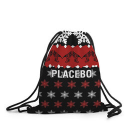Рюкзак-мешок 3D с принтом Placebo , 100% полиэстер | плотность ткани — 200 г/м2, размер — 35 х 45 см; лямки — толстые шнурки, застежка на шнуровке, без карманов и подкладки | 