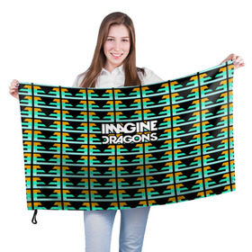 Флаг 3D с принтом Imagine Dragons , 100% полиэстер | плотность ткани — 95 г/м2, размер — 67 х 109 см. Принт наносится с одной стороны | альтернативный | американская | группа | драгонс | имеджин | инди | индирок | поп | рок | электроник