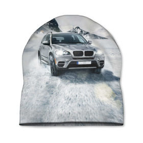Шапка 3D с принтом BMW X5 , 100% полиэстер | универсальный размер, печать по всей поверхности изделия | auto | race | авто | автомобиль | бмв | бумер | бэха | гонки | марка | машина