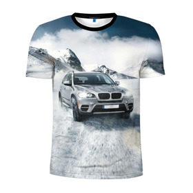 Мужская футболка 3D спортивная с принтом BMW X5 , 100% полиэстер с улучшенными характеристиками | приталенный силуэт, круглая горловина, широкие плечи, сужается к линии бедра | auto | race | авто | автомобиль | бмв | бумер | бэха | гонки | марка | машина