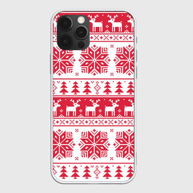Чехол для iPhone 12 Pro Max с принтом mc4 , Силикон |  | елка | елки | новый год | олени | олень | свитер | снежинка | снежинки