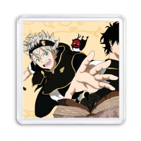 Магнит 55*55 с принтом Black Clover , Пластик | Размер: 65*65 мм; Размер печати: 55*55 мм | 