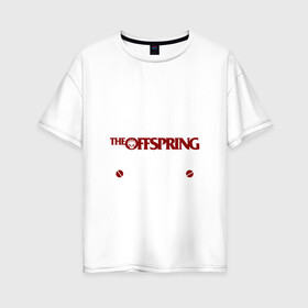 Женская футболка хлопок Oversize с принтом Я прост хочу слушать Offspring , 100% хлопок | свободный крой, круглый ворот, спущенный рукав, длина до линии бедер
 | offspring | офспринг | оффспринг | рок
