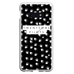 Чехол для Samsung S10E с принтом Twenty One Pilots Birds White , Силикон | Область печати: задняя сторона чехла, без боковых панелей | rock | t.o.p. | top | twenty one pilots | рок