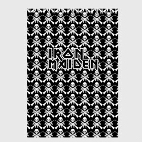 Скетчбук с принтом Iron Maiden , 100% бумага
 | 48 листов, плотность листов — 100 г/м2, плотность картонной обложки — 250 г/м2. Листы скреплены сверху удобной пружинной спиралью | iron maiden | адриан смит | айрон мейден | гроза | группа | дэйв мюррей | железная дева | ирон майден | метал | мрачный | музыка | песни | рок | стив харрис | тяжелый | флаг | хеви | хевиметал