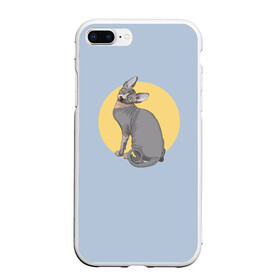 Чехол для iPhone 7Plus/8 Plus матовый с принтом Сфинкс , Силикон | Область печати: задняя сторона чехла, без боковых панелей | киса домашние животные | кот | котик | коты | кошка | кошки