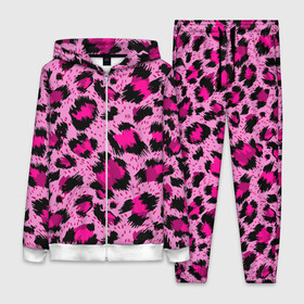 Женский костюм 3D с принтом Розовый леопард ,  |  | гепард | леопард