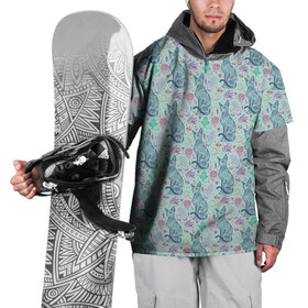 Накидка на куртку 3D с принтом Сфинксы_5 , 100% полиэстер |  | Тематика изображения на принте: 