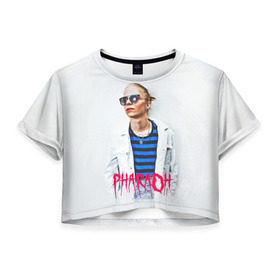 Женская футболка 3D укороченная с принтом Pharaoh 2 , 100% полиэстер | круглая горловина, длина футболки до линии талии, рукава с отворотами | dead dynasty | pharaoh | pink phloyd | мертвая династия | фараон