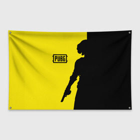 Флаг-баннер с принтом PUBG , 100% полиэстер | размер 67 х 109 см, плотность ткани — 95 г/м2; по краям флага есть четыре люверса для крепления | playerunknowns battlegrounds | pubg