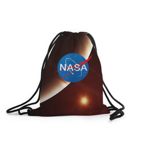 Рюкзак-мешок 3D с принтом NASA SPACE , 100% полиэстер | плотность ткани — 200 г/м2, размер — 35 х 45 см; лямки — толстые шнурки, застежка на шнуровке, без карманов и подкладки | Тематика изображения на принте: galaxy | nasa | space | астрономия | известные | космос | наса | планеты | сатурн