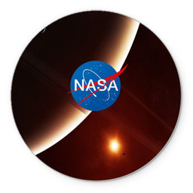 Коврик для мышки круглый с принтом NASA SPACE , резина и полиэстер | круглая форма, изображение наносится на всю лицевую часть | galaxy | nasa | space | астрономия | известные | космос | наса | планеты | сатурн