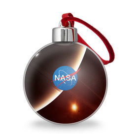 Ёлочный шар с принтом NASA SPACE , Пластик | Диаметр: 77 мм | Тематика изображения на принте: galaxy | nasa | space | астрономия | известные | космос | наса | планеты | сатурн
