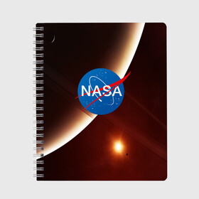 Тетрадь с принтом NASA SPACE , 100% бумага | 48 листов, плотность листов — 60 г/м2, плотность картонной обложки — 250 г/м2. Листы скреплены сбоку удобной пружинной спиралью. Уголки страниц и обложки скругленные. Цвет линий — светло-серый
 | galaxy | nasa | space | астрономия | известные | космос | наса | планеты | сатурн