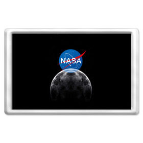 Магнит 45*70 с принтом NASA MOON , Пластик | Размер: 78*52 мм; Размер печати: 70*45 | galaxy | moon | nasa | space | астрономия | известные | космос | луна | наса | планет