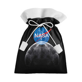 Подарочный 3D мешок с принтом NASA MOON , 100% полиэстер | Размер: 29*39 см | Тематика изображения на принте: galaxy | moon | nasa | space | астрономия | известные | космос | луна | наса | планет