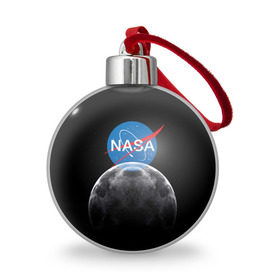 Ёлочный шар с принтом NASA MOON , Пластик | Диаметр: 77 мм | galaxy | moon | nasa | space | астрономия | известные | космос | луна | наса | планет
