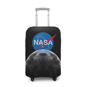 Чехол для чемодана 3D с принтом NASA MOON , 86% полиэфир, 14% спандекс | двустороннее нанесение принта, прорези для ручек и колес | galaxy | moon | nasa | space | астрономия | известные | космос | луна | наса | планет