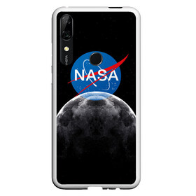 Чехол для Honor P Smart Z с принтом NASA MOON , Силикон | Область печати: задняя сторона чехла, без боковых панелей | galaxy | moon | nasa | space | астрономия | известные | космос | луна | наса | планет