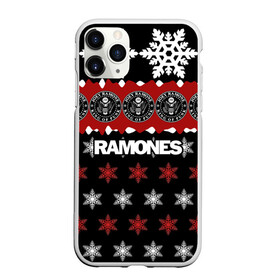 Чехол для iPhone 11 Pro матовый с принтом Праздничный Ramones , Силикон |  | Тематика изображения на принте: ramones | группа | джонни | джоуи | ди ди томми | знак | красный | марк | надпись | новогодний | новый год | панк | поп | праздник | раманес | раманэс | рамон | рамонес | рамонэс | рамоун | рамоунз | рамоунс