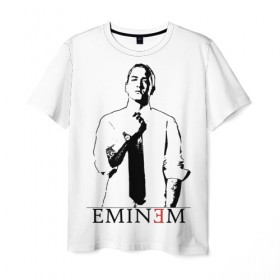 Мужская футболка 3D с принтом Eminem , 100% полиэфир | прямой крой, круглый вырез горловины, длина до линии бедер | actor | american rapper | composer | eminem | music | rap | record producer | актёр | американский | композитор | музыка | музыкальный продюсер | рэп | рэпер